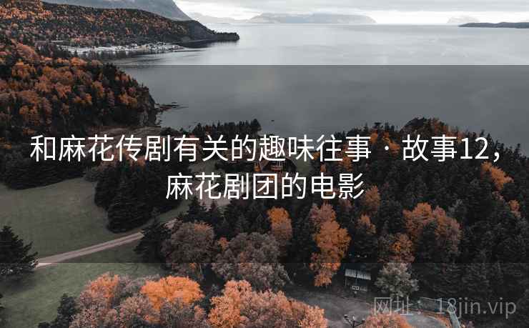 和麻花传剧有关的趣味往事 · 故事12,麻花剧团的电影